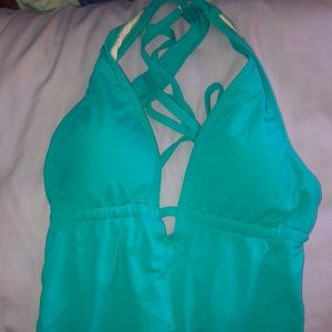 Teal One piece swim suit